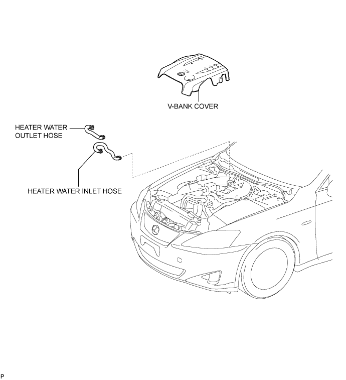 Lexus Is250, Is220D. Gse20 Ale20.Air Conditioning.Air Conditioning System.Water Hose Joint  Components