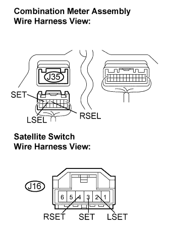 Lexus Is250, Is220D. Gse20 Ale20.Meter.Meter / Gauge System.Meter / Gauge System  Satellite Switch Circuit