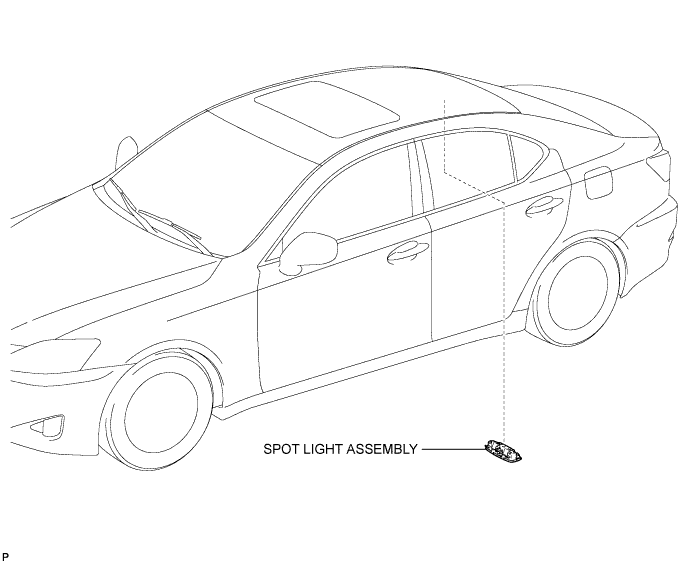 Lexus Is250, Is220D. Gse20 Ale20.Lighting.Lighting System.Rear Room Light Assembly  Components