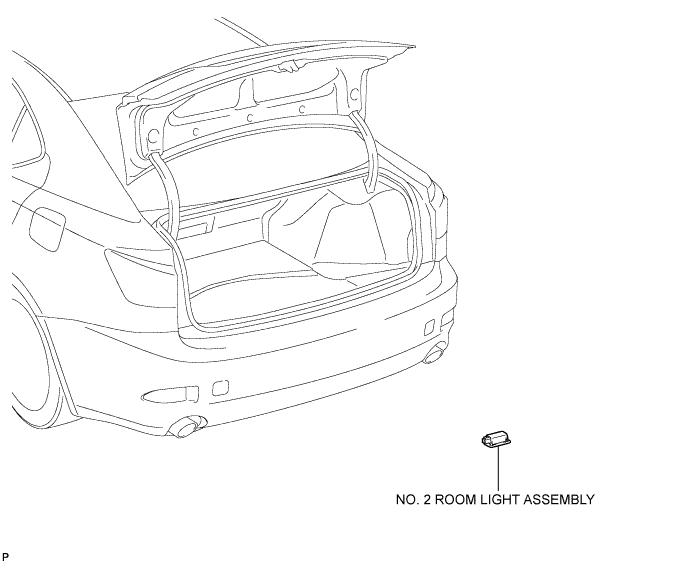 Lexus Is250, Is220D. Gse20 Ale20.Lighting.Lighting System.Luggage Compartment Room Light  Components