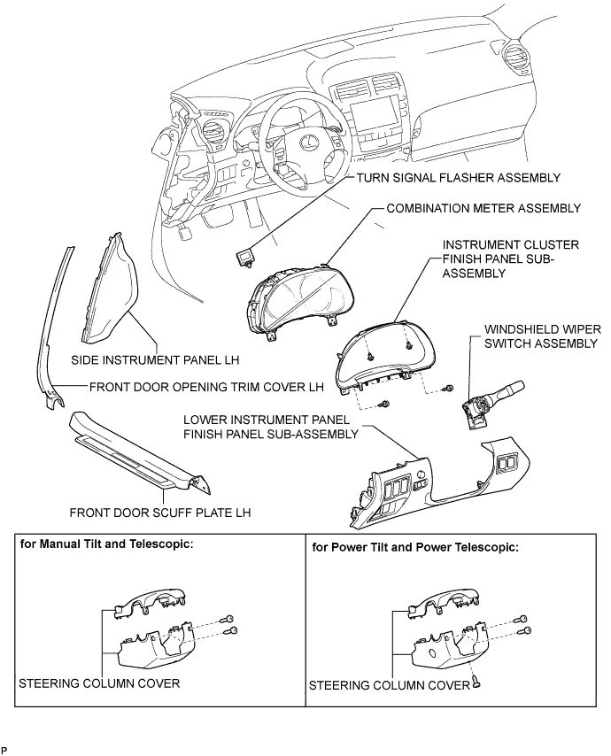 Lexus Is250, Is220D. Gse20 Ale20.Lighting.Lighting System.Turn Signal Flasher Assembly  Components