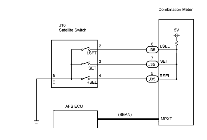 Lexus Is250, Is220D. Gse20 Ale20.Lighting.Lighting System.Lighting System  Afs Off Switch Circuit