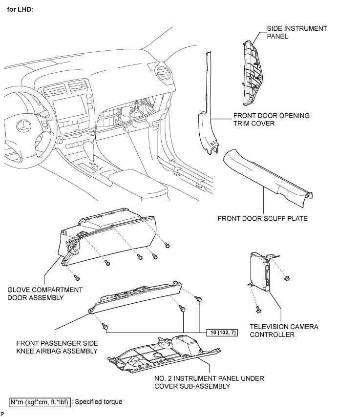 Lexus Is250, Is220D. Gse20 Ale20.Park Assist Monitoring.Clearance Sonar System.Television Camera Ecu  Components
