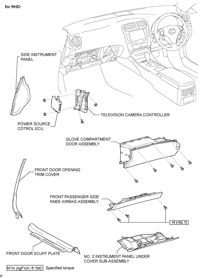 Lexus Is250, Is220D. Gse20 Ale20.Park Assist Monitoring.Clearance Sonar System.Television Camera Ecu  Components