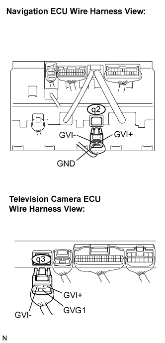 Lexus Is250, Is220D. Gse20 Ale20.Navigation.Navigation System.Navigation System  Display Signal Circuit Between Navigation Ecu And Television Camera Ecu