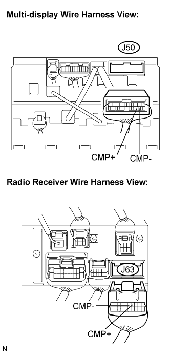 Lexus Is250, Is220D. Gse20 Ale20.Navigation.Navigation System.Navigation System  Rds-Tmc Signal Circuit Between Radio Receiver And Navigation Ecu