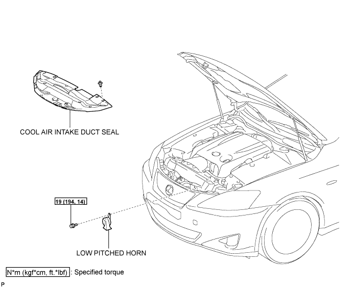 Lexus Is250, Is220D. Gse20 Ale20.Horn.Horn System.Low Pitched Horn  Components