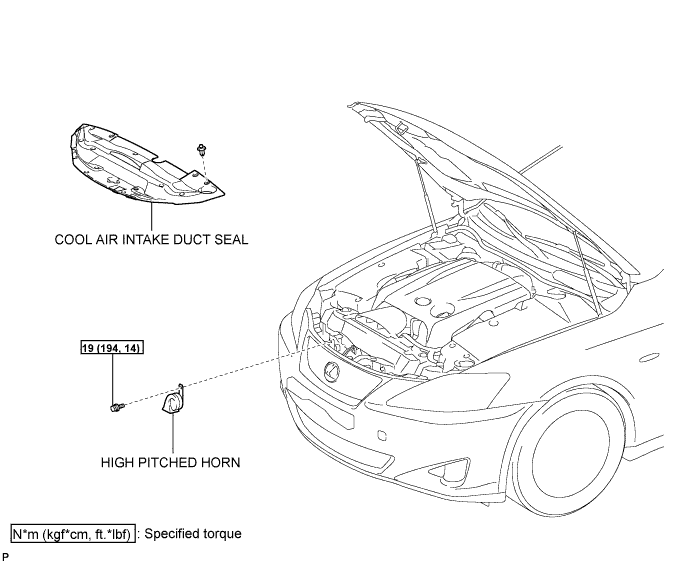 Lexus Is250, Is220D. Gse20 Ale20.Horn.Horn System.High Pitched Horn  Components