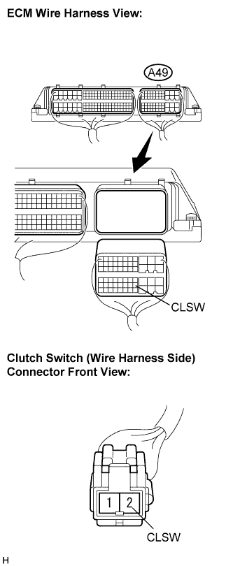 Lexus Is250, Is220D. Gse20 Ale20.Cruise Control.Cruise Control System.Cruise Control System  Clutch Switch Circuit