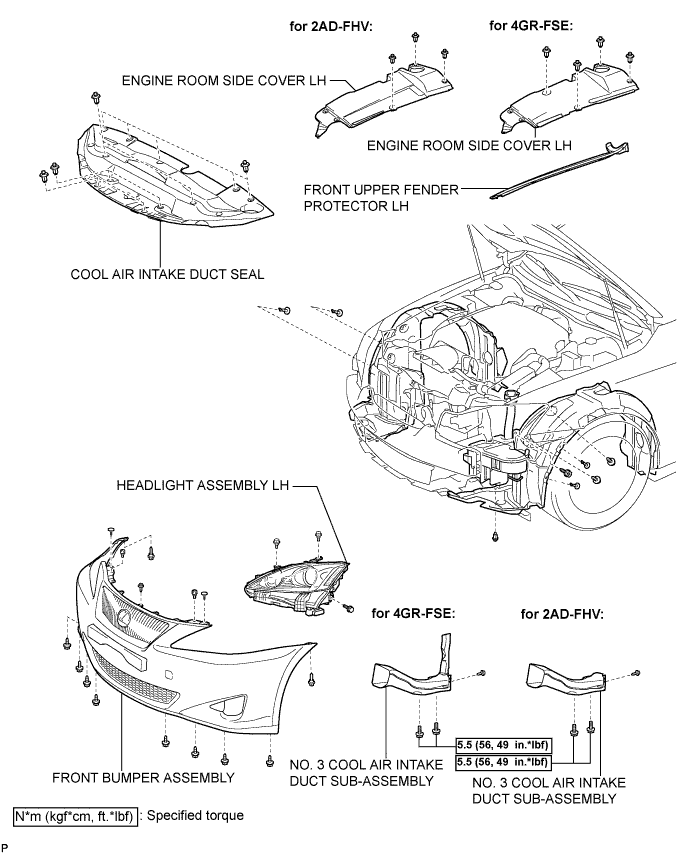 Lexus Is250, Is220D. Gse20 Ale20.Wiper And Washer.Wiper And Washer System.Front Washer Motor  Components