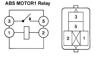 Lexus Is250, Is220D. Gse20 Ale20.Brake Control.Vehicle Stability Control System (W/ Vdim).Abs Motor Relay  On-Vehicle Inspection