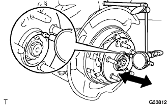 Lexus Is250, Is220D. Gse20 Ale20.Axle.Axle System.Rear Axle Hub  On-Vehicle Inspection