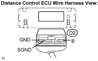 Lexus Is250, Is220D. Gse20 Ale20.Cruise Control.Cruise Control System.Dynamic Radar Cruise Control System  Distance Control Ecu Power Source Circuit