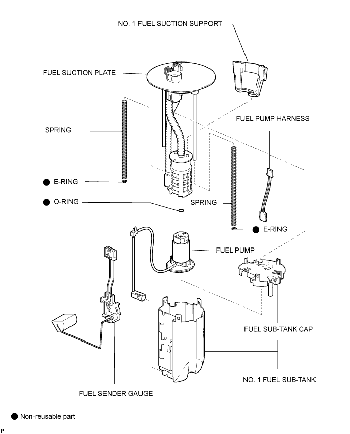 Toyota Fortuner. Ggn50, 60 Kun51, 61 Tgn51 Lan50.2Tr-Fe Fuel.Fuel Pump.Fuel Pump  Components