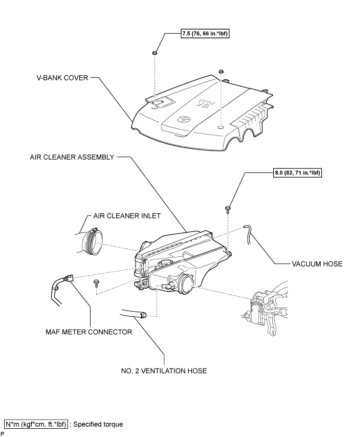 Toyota Fortuner. Ggn50, 60 Kun51, 61 Tgn51 Lan50.1Gr-Fe Fuel.Fuel Injector.Fuel Injector  Components