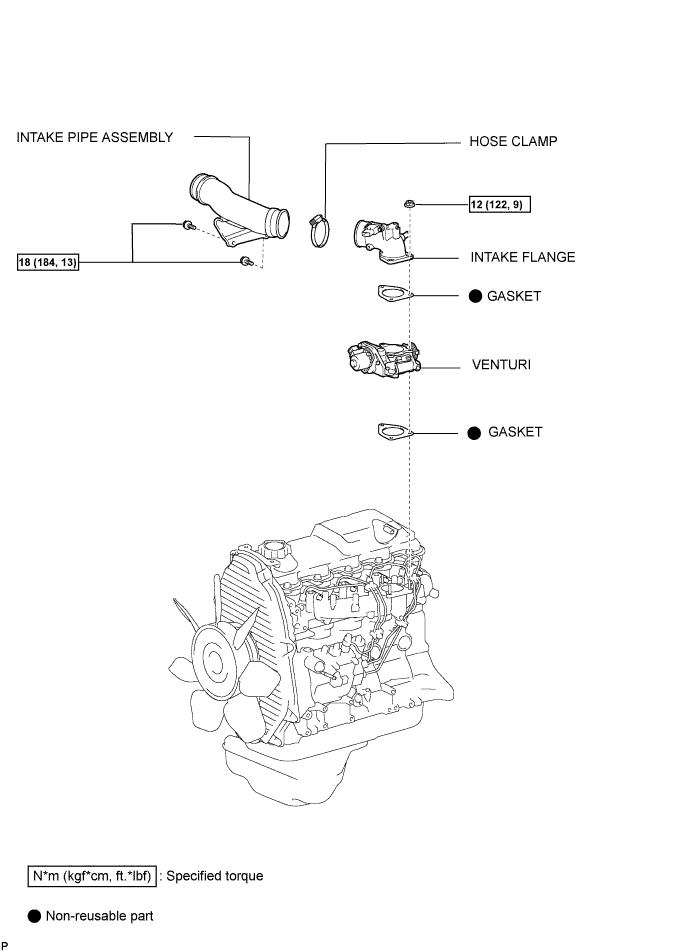 Toyota Fortuner. Ggn50, 60 Kun51, 61 Tgn51 Lan50.5L-E Fuel.Fuel Injection Nozzle.Fuel Injection Nozzle  Components
