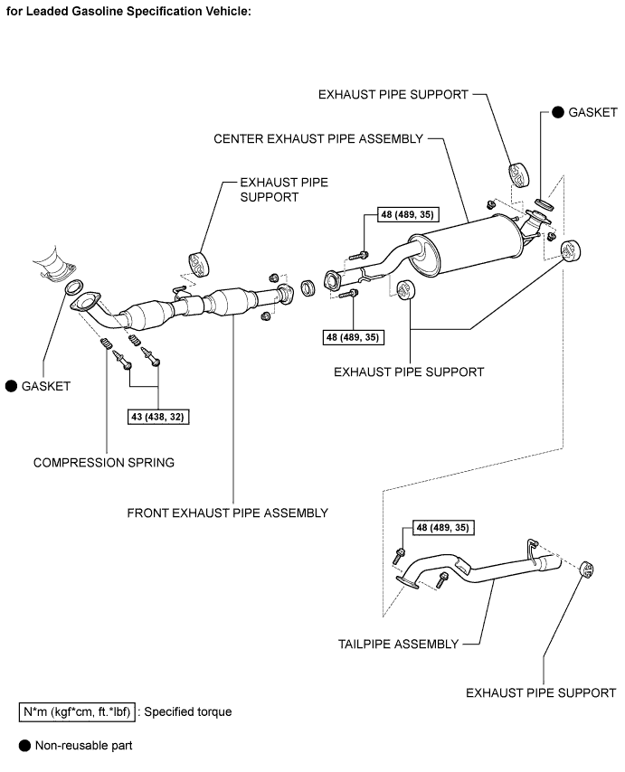 Toyota Fortuner. Ggn50, 60 Kun51, 61 Tgn51 Lan50.2Tr-Fe Exhaust.Exhaust Pipe.Exhaust Pipe  Components