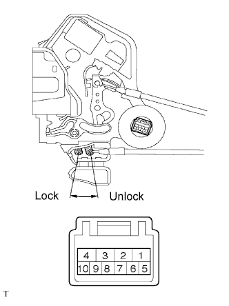 Toyota Fortuner. Ggn50, 60 Kun51, 61 Tgn51 Lan50.Door Lock.Rear Door Lock.Rear Door Lock  Inspection