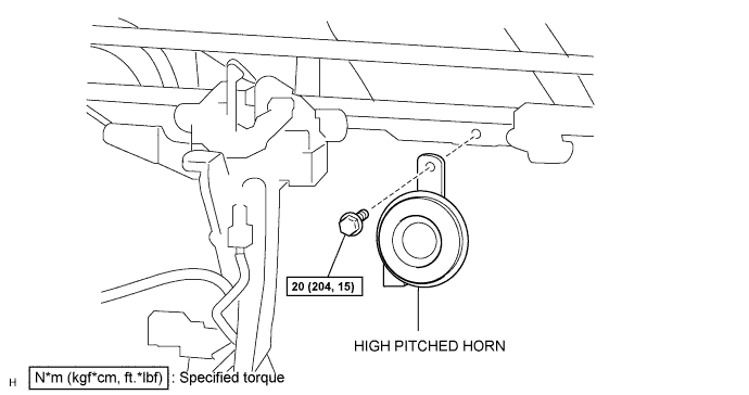 Toyota Fortuner. Ggn50, 60 Kun51, 61 Tgn51 Lan50.Horn.High Pitched Horn.High Pitched Horn  Components