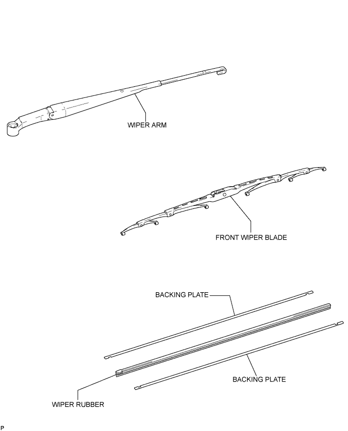 Toyota Fortuner. Ggn50, 60 Kun51, 61 Tgn51 Lan50.Wiper And Washer.Front Wiper Rubber.Front Wiper Rubber  Components