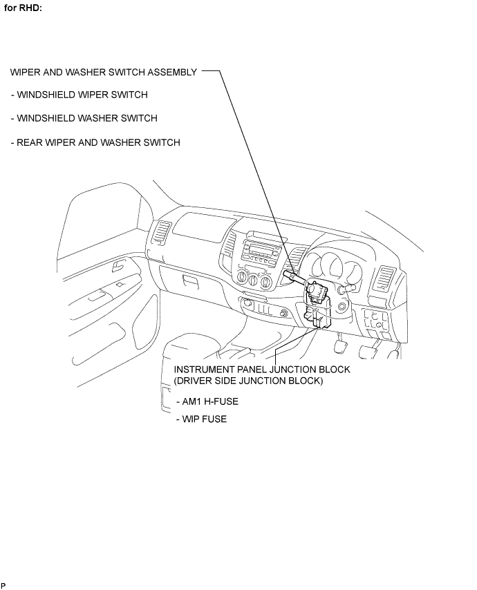 Toyota Fortuner. Ggn50, 60 Kun51, 61 Tgn51 Lan50.Wiper And Washer.Wiper And Washer System.Wiper And Washer System  Parts Location