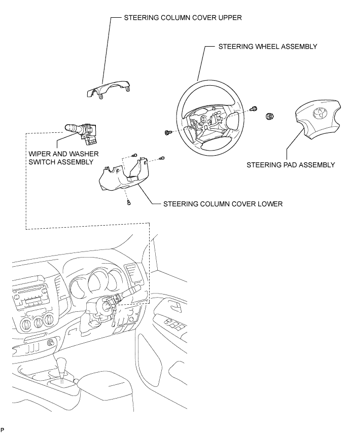 Toyota Fortuner. Ggn50, 60 Kun51, 61 Tgn51 Lan50.Wiper And Washer.Wiper Switch.Wiper Switch  Components