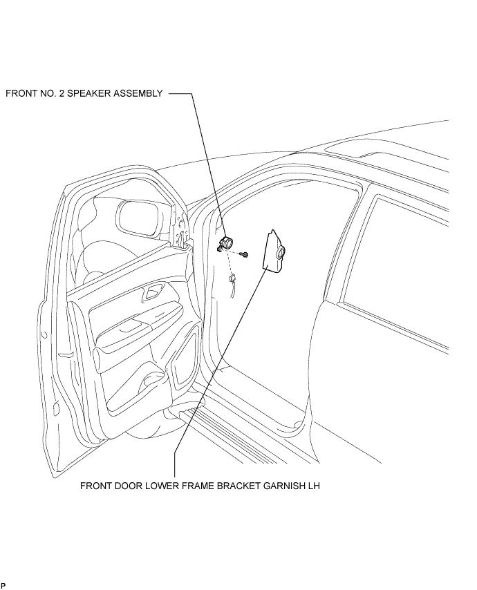Toyota Fortuner. Ggn50, 60 Kun51, 61 Tgn51 Lan50.Audio Visual.Front Door Speaker.Front Door Speaker  Components