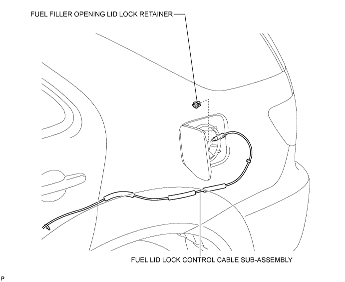 Toyota Fortuner. Ggn50, 60 Kun51, 61 Tgn51 Lan50.Interior.Fuel Lid Lock Control.Fuel Lid Lock Control  Components