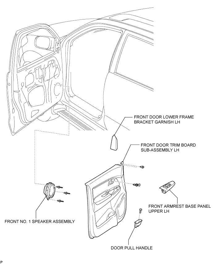 Toyota Fortuner. Ggn50, 60 Kun51, 61 Tgn51 Lan50.Audio Visual.Front Door Speaker.Front Door Speaker  Components
