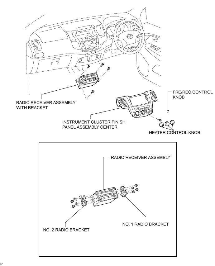Toyota Fortuner. Ggn50, 60 Kun51, 61 Tgn51 Lan50.Audio Visual.Radio Receiver.Radio Receiver  Components