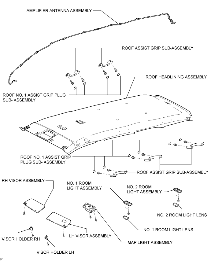 Toyota Fortuner. Ggn50, 60 Kun51, 61 Tgn51 Lan50.Audio Visual.Amplifier Antenna.Amplifier Antenna  Components
