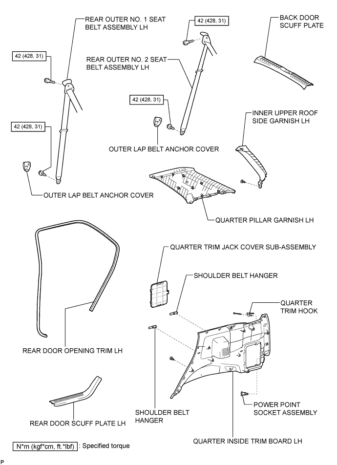 Toyota Fortuner. Ggn50, 60 Kun51, 61 Tgn51 Lan50.Interior.Roof Headlining.Roof Headlining  Components