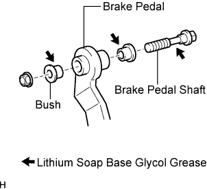 Toyota Fortuner. Ggn50, 60 Kun51, 61 Tgn51 Lan50.Brake.Brake Pedal (W/O Vsc).Brake Pedal (W/O Vsc)  Reassembly