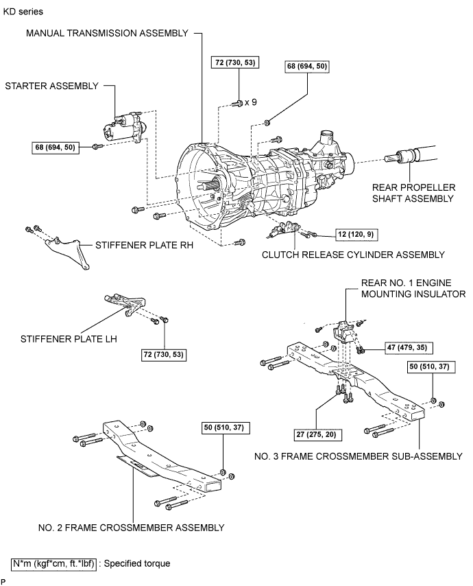 Toyota Fortuner. Ggn50, 60 Kun51, 61 Tgn51 Lan50.R150 R151 Manual Transmission.Manual Transmission Assembly.Manual Transmission Assembly  Components