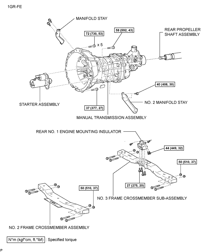 Toyota Fortuner. Ggn50, 60 Kun51, 61 Tgn51 Lan50.R150 R151 Manual Transmission.Manual Transmission Assembly.Manual Transmission Assembly  Components