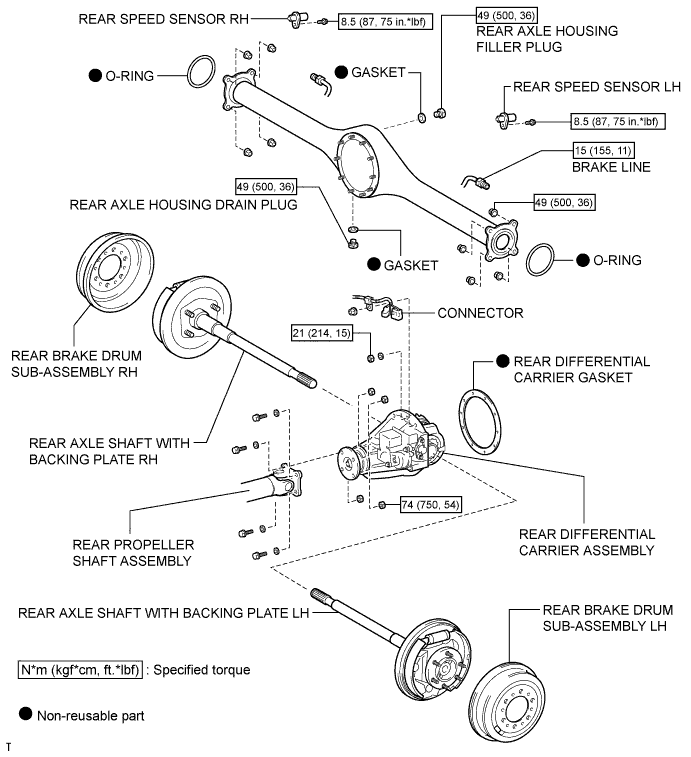 Toyota Fortuner. Ggn50, 60 Kun51, 61 Tgn51 Lan50.Differential.Rear Differential Carrier Assembly (W/ Differential Lock).Rear Differential Carrier Assembly (W/ Differential Lock)  Components