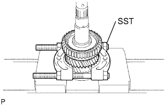 Toyota Fortuner. Ggn50, 60 Kun51, 61 Tgn51 Lan50.R150 R151 Manual Transmission.Output Shaft.Output Shaft  Removal