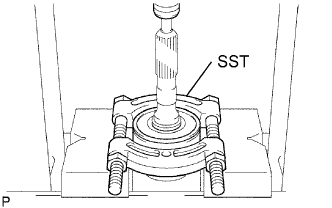 Toyota Fortuner. Ggn50, 60 Kun51, 61 Tgn51 Lan50.R150 R151 Manual Transmission.Input Shaft.Input Shaft  Removal