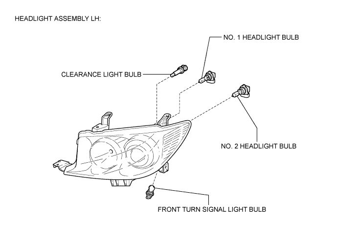 Toyota Fortuner. Ggn50, 60 Kun51, 61 Tgn51 Lan50.Lighting.Headlight Assembly (For Halogen Headlight).Headlight Assembly (For Halogen Headlight)  Components
