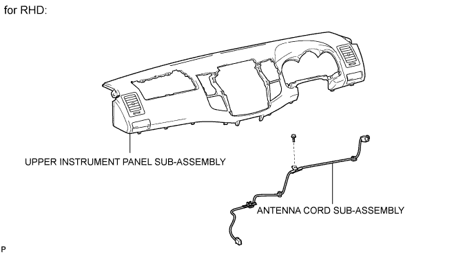 Toyota Fortuner. Ggn50, 60 Kun51, 61 Tgn51 Lan50.Audio Visual.Radio Antenna Cord.Radio Antenna Cord  Components