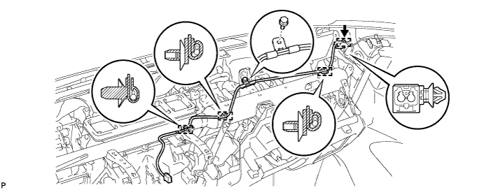 Toyota Fortuner. Ggn50, 60 Kun51, 61 Tgn51 Lan50.Audio Visual.Radio Antenna Cord.Radio Antenna Cord  Removal