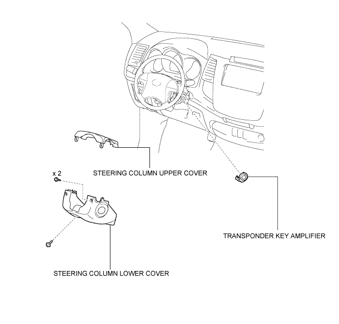 Toyota Fortuner. Ggn50, 60 Kun51, 61 Tgn51 Lan50.Engine Immobiliser.Transponder Key Amplifier.Transponder Key Amplifier  Components