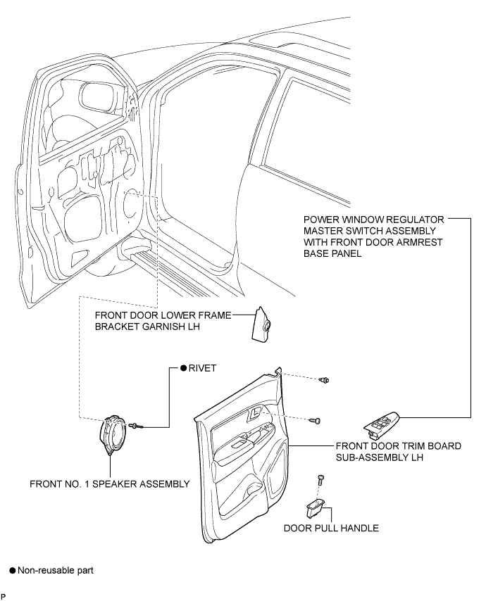 Toyota Fortuner. Ggn50, 60 Kun51, 61 Tgn51 Lan50.Audio Visual.Front Door Speaker.Front Door Speaker  Components