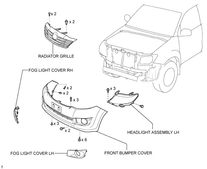 Toyota Fortuner. Ggn50, 60 Kun51, 61 Tgn51 Lan50.Lighting.Headlight Assembly (For Halogen Headlight).Headlight Assembly (For Halogen Headlight)  Components