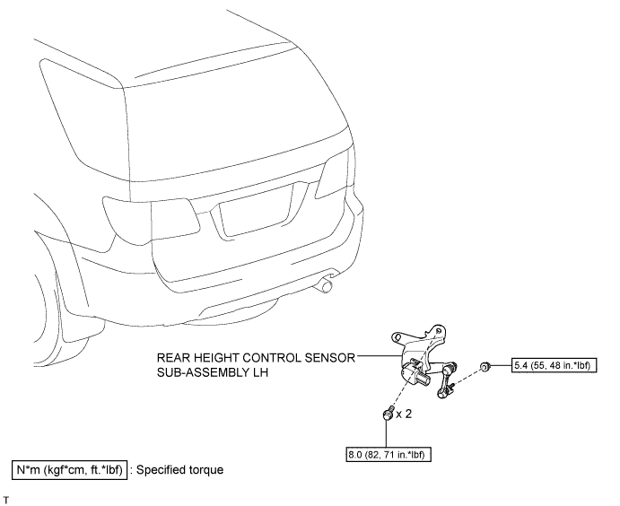 Toyota Fortuner. Ggn50, 60 Kun51, 61 Tgn51 Lan50.Lighting.Height Control Sensor.Height Control Sensor  Components
