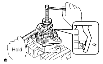 Yaris. Ncp93, 131.1Nz-Fe Battery Charging.Charging System (For Sedan).Generator (For Sedan)  Disassembly