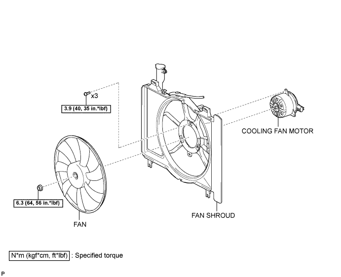 Yaris. Ncp93, 131.1Nz-Fe Cooling.Cooling System (For Sedan).Cooling Fan Motor (For Hatchback)  Components