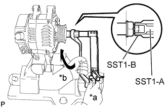 Yaris. Ncp93, 131.1Nz-Fe Battery Charging.Charging System (For Sedan).Generator (For Hatchback)  Disassembly