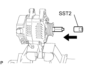 Yaris. Ncp93, 131.1Nz-Fe Battery Charging.Charging System (For Sedan).Generator (For Hatchback)  Disassembly