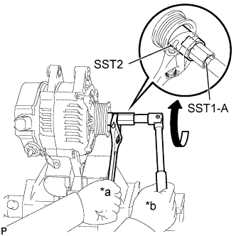 Yaris. Ncp93, 131.1Nz-Fe Battery Charging.Charging System (For Sedan).Generator (For Hatchback)  Disassembly